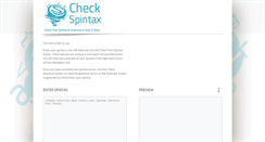 Desktop Screenshot of checkspintax.com
